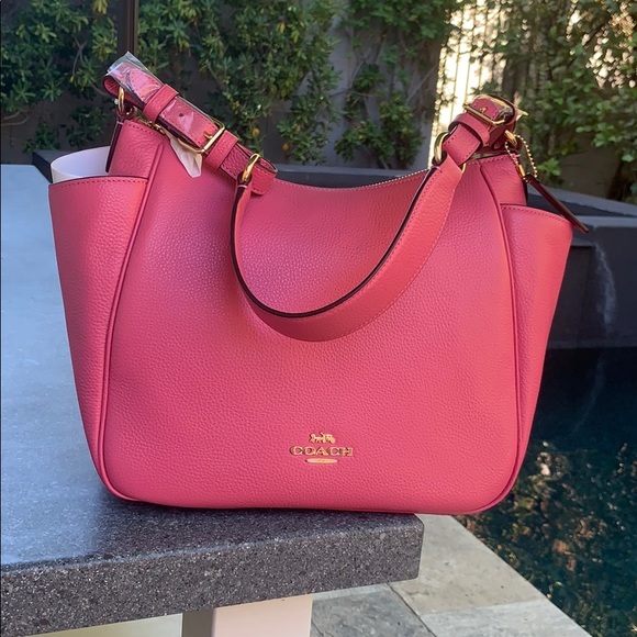 Coach Handbags - Confetti pink COACH SHOULDER BAG! 💞